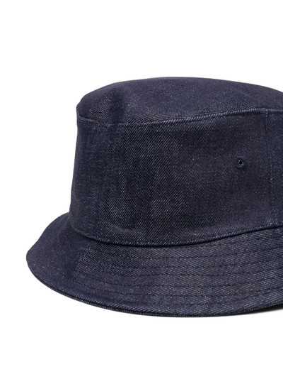 A.P.C. logo-print denim bucket hat outlook