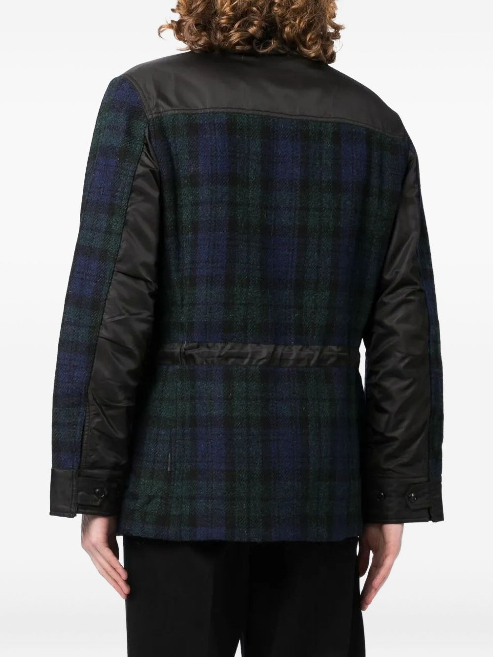 tartan-check bomber jacket - 4