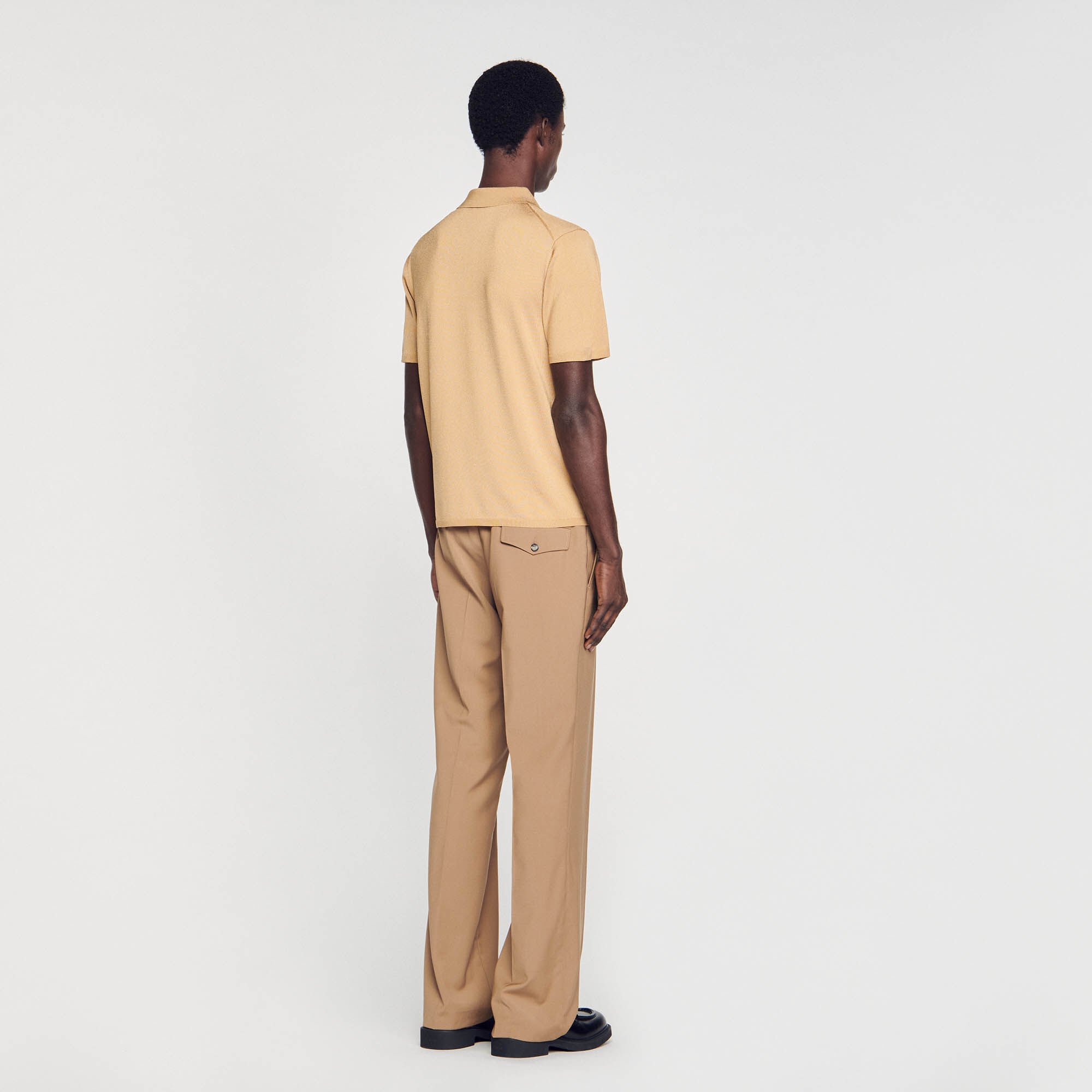 SHORT-SLEEVE KNITTED POLO SHIRT - 6