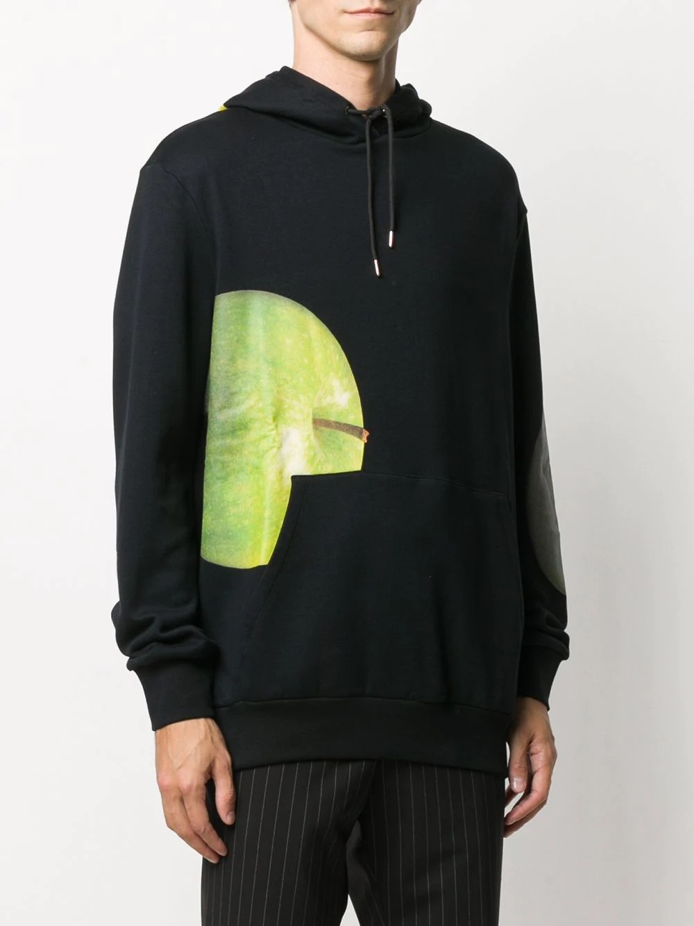 apple print hoodie - 3