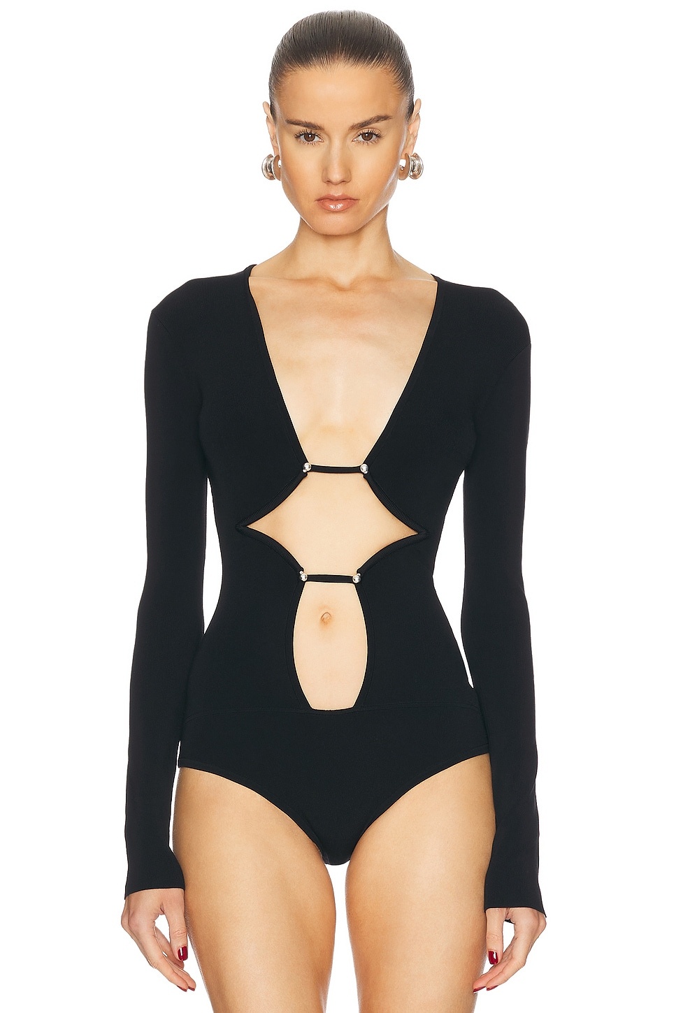 Bracket Knit Bodysuit - 2