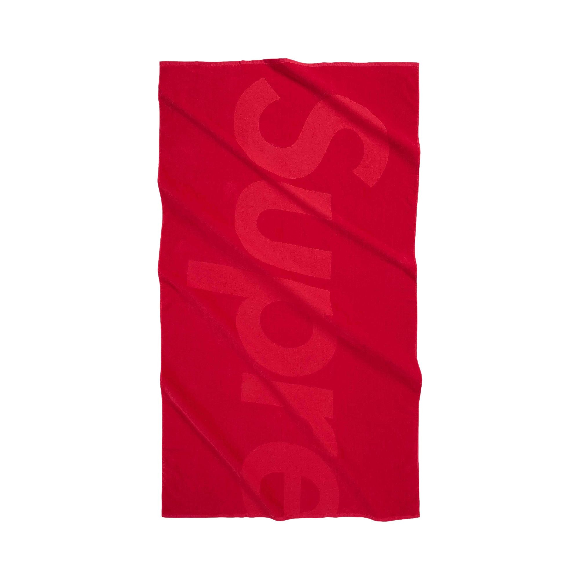 Supreme Tonal Logo Towel 'Red' - 1