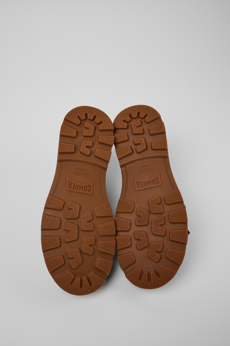 Brown Leather Moccasins for Men. 6