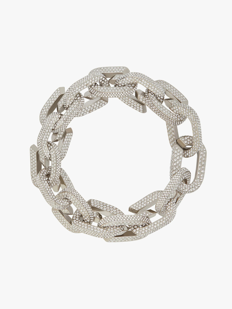 Givenchy G LINK NECKLACE CRYSTALS PAVED outlook