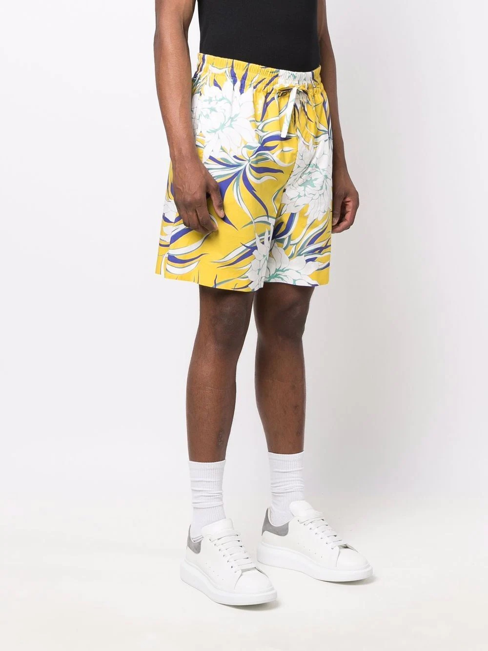 graphic-print knee-length shorts - 3