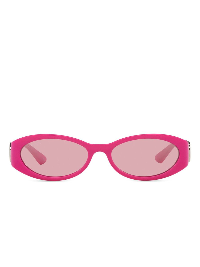 oval-frame sunglasses 1