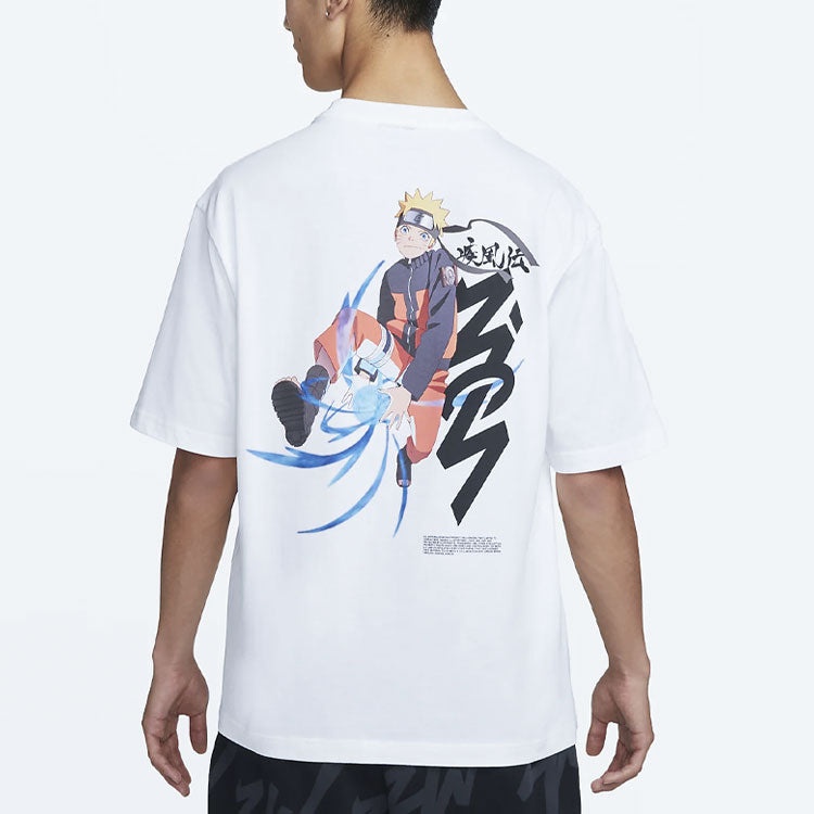 (Asia Sizing) Jordan x Zion x Naruto T-Shirt White DQ6830-100 - 4