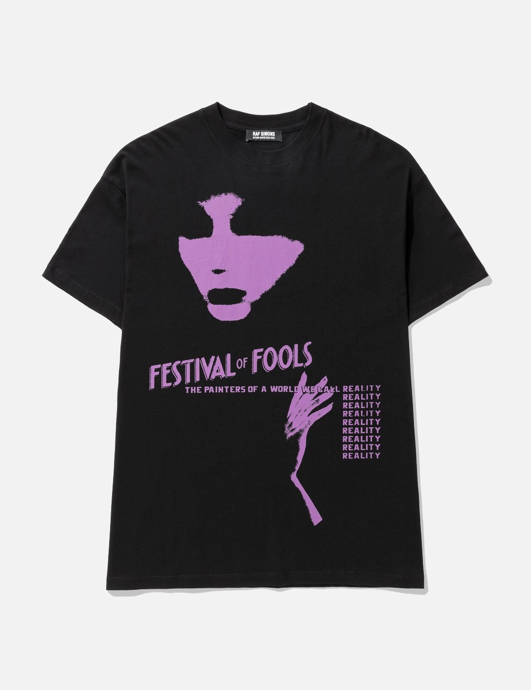 OVERSIZED T-SHIRT FESTIVAL FOOLS PRINT ON FRONT - 1