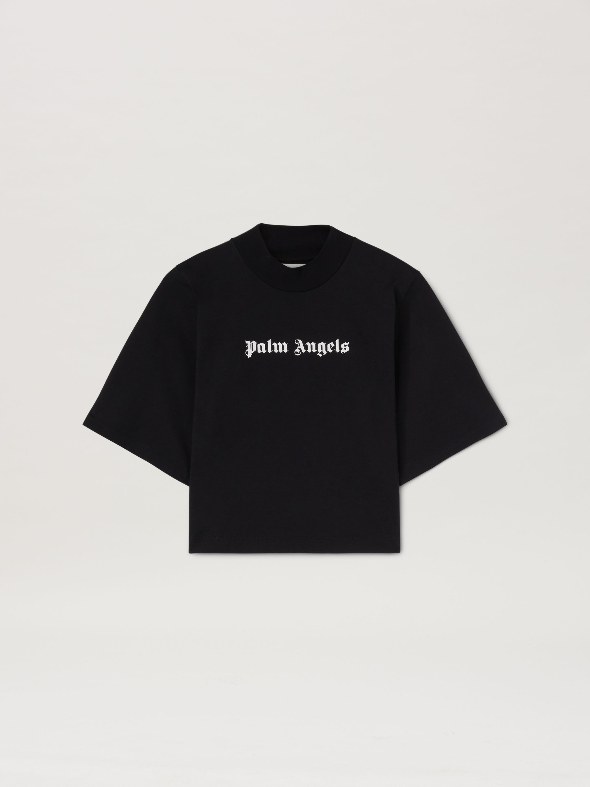 Logo Cropped T-Shirt Black - 1