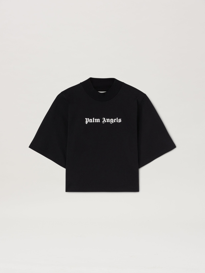 Logo Cropped T-Shirt Black - 1