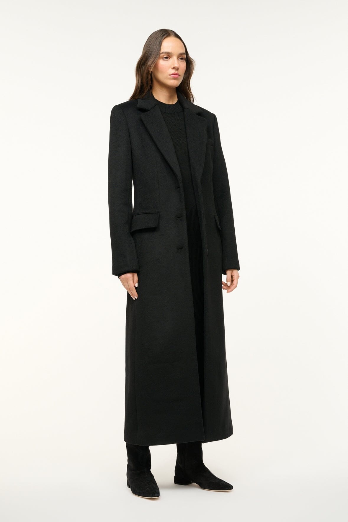 STAUD SANZA COAT BLACK - 4