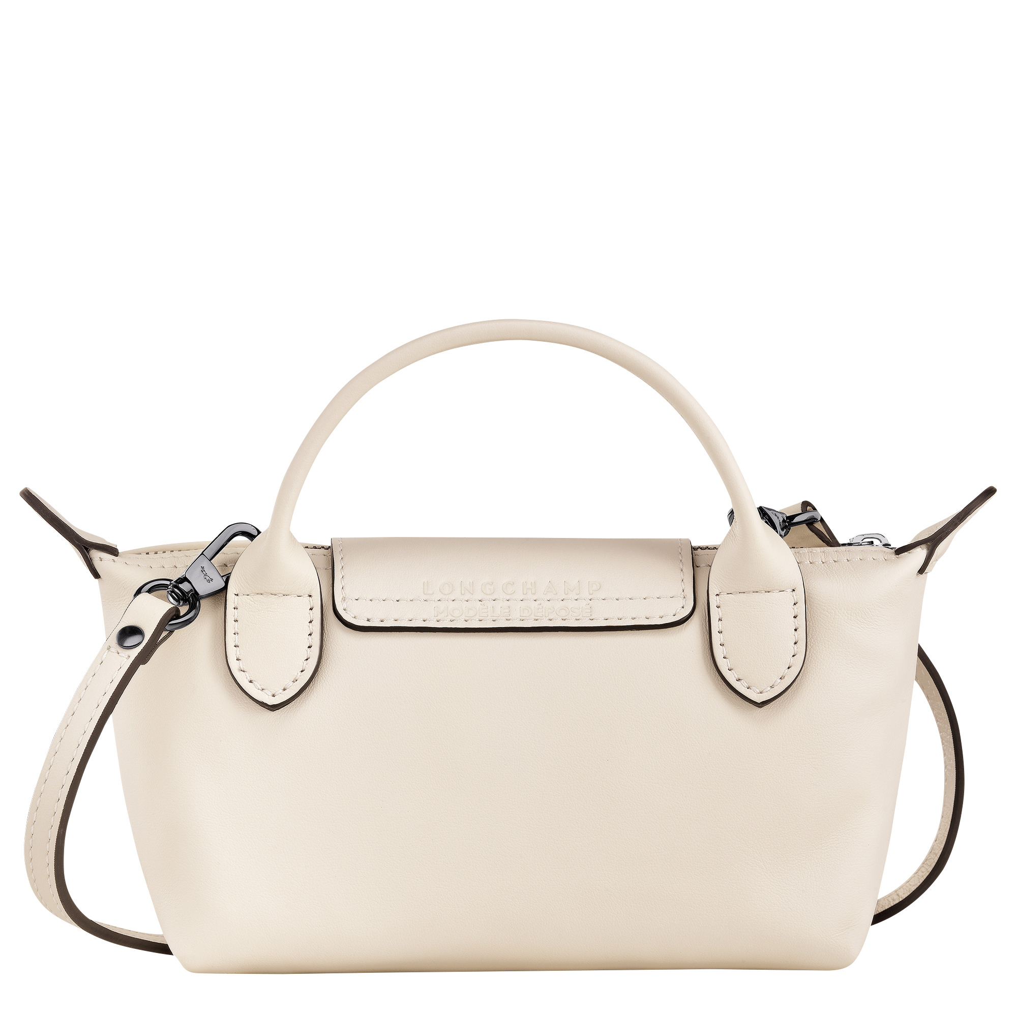 Le Pliage Xtra XS Pouch Ecru - Leather - 4