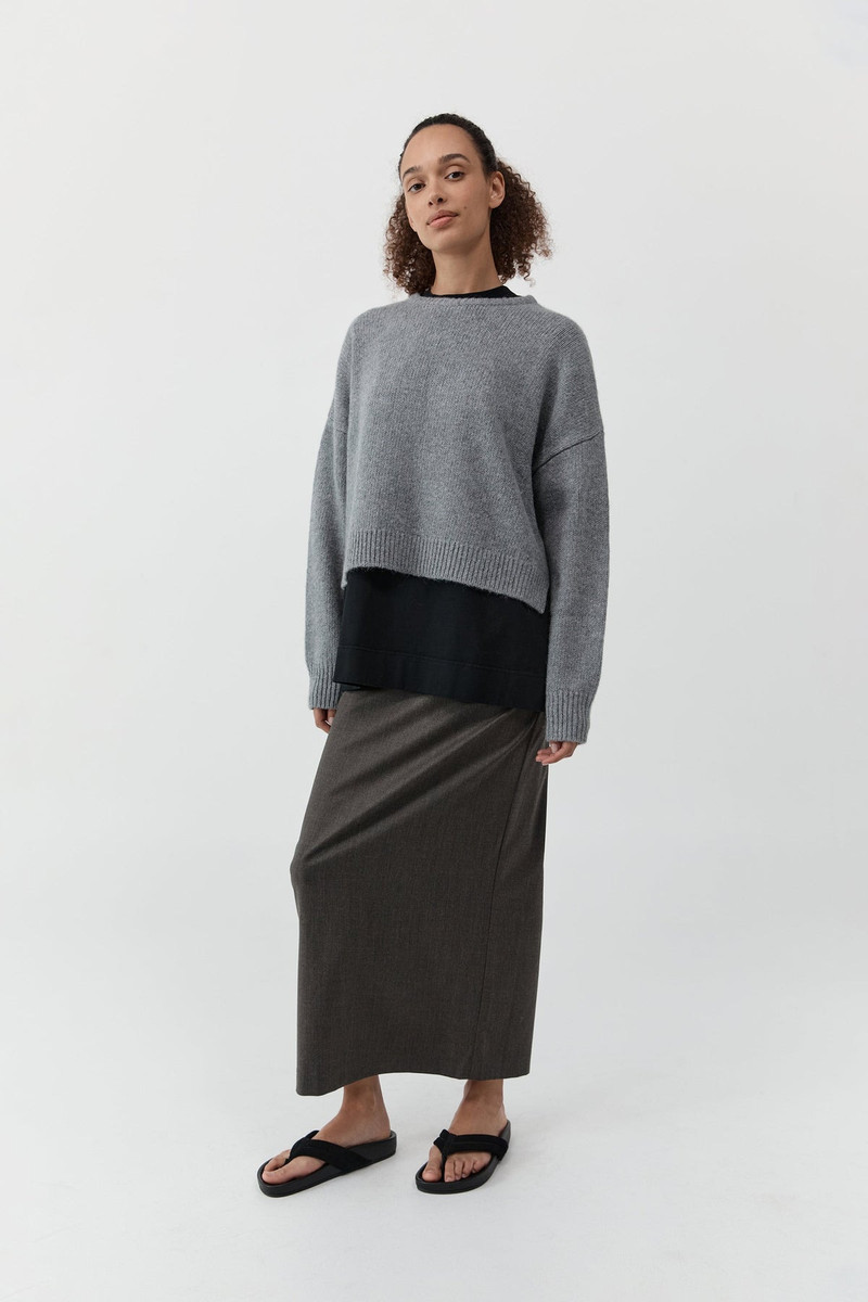 Cropped Sweater - Concrete 6