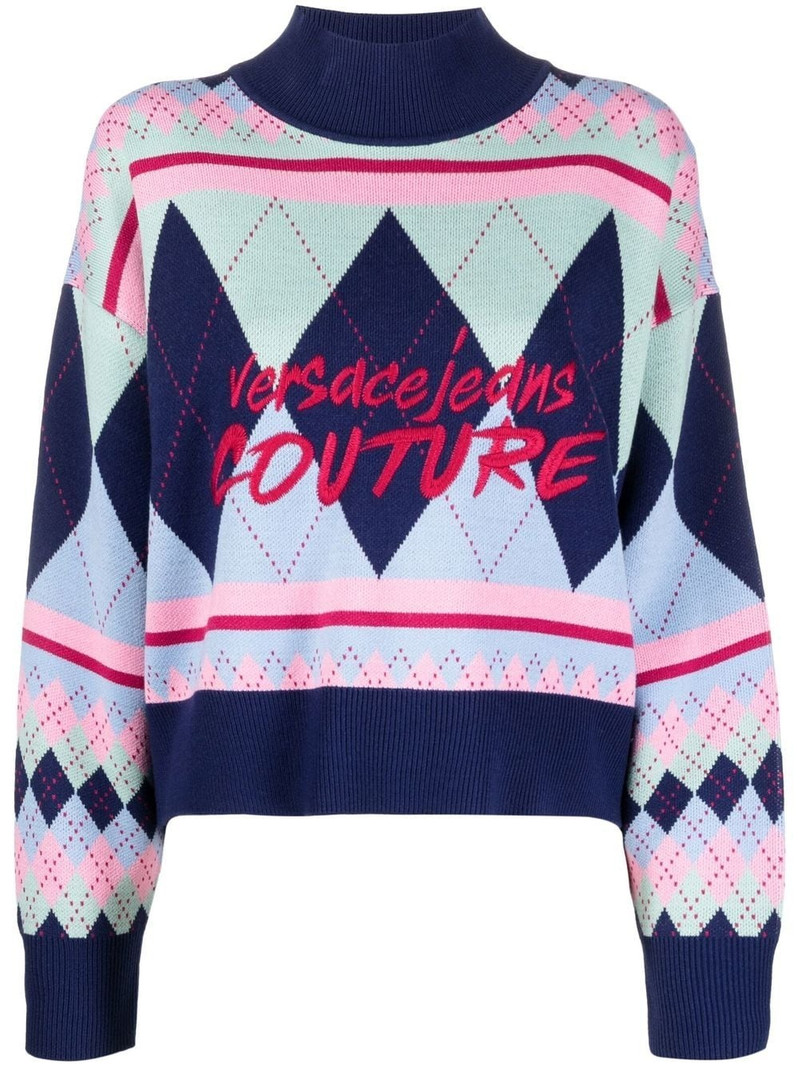 embroidered-logo jumper 1