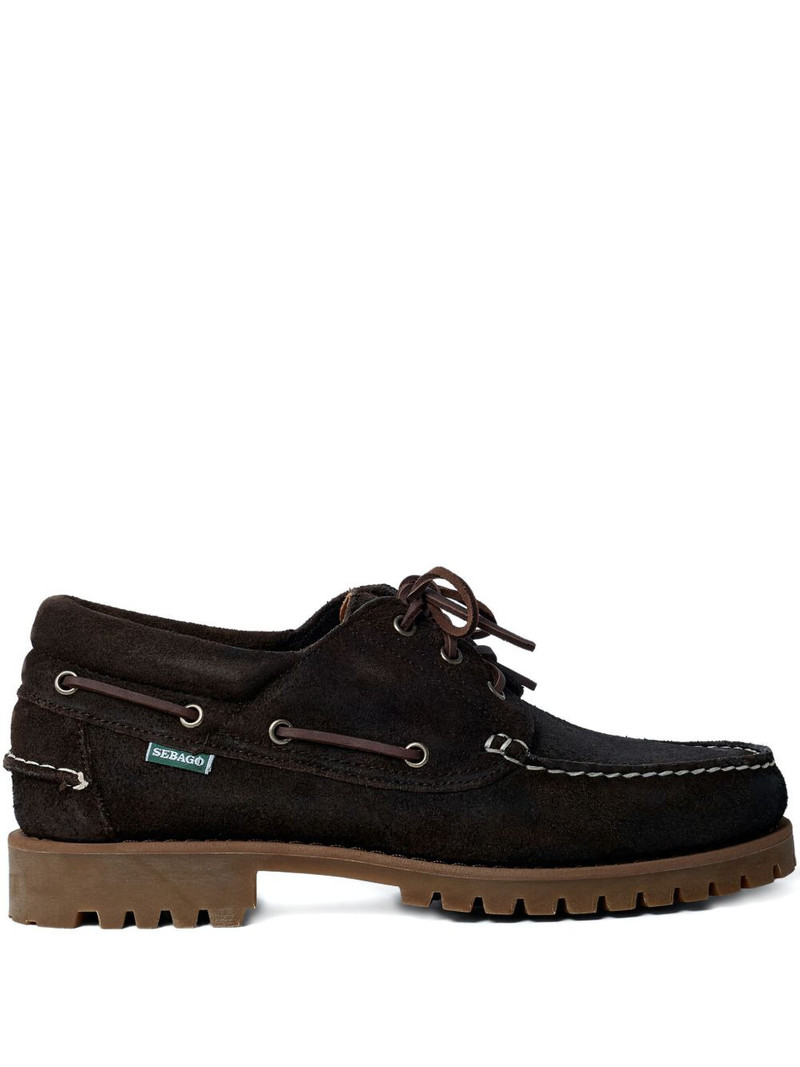 waxed suede boat shoes 1