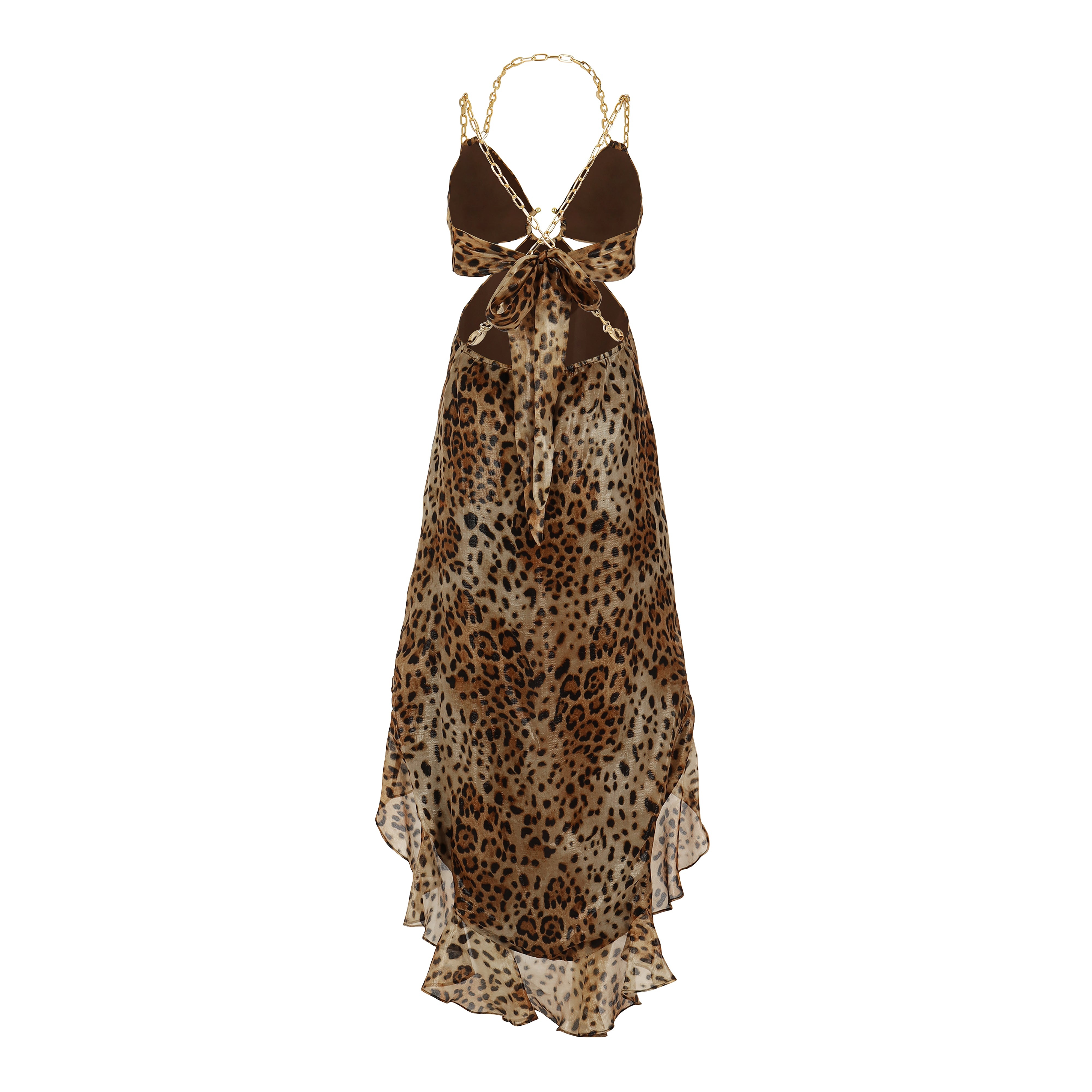 Leopard Halter Dress - 2