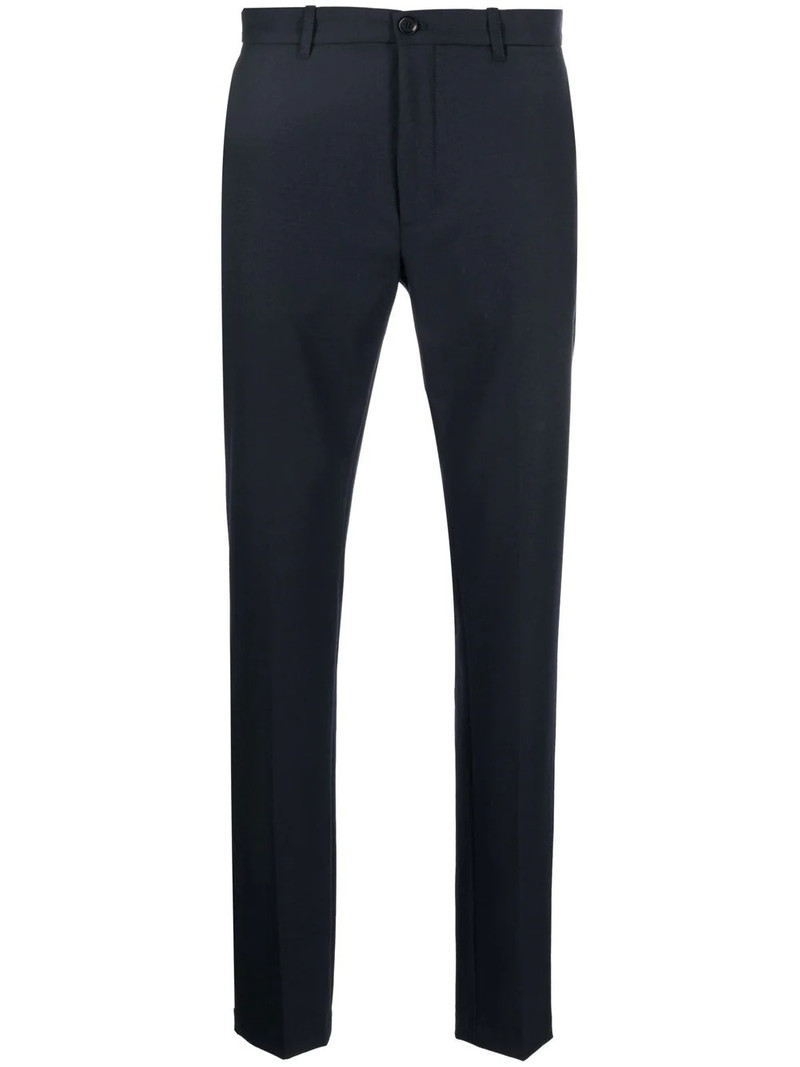 slim-cut tailored trousers 1