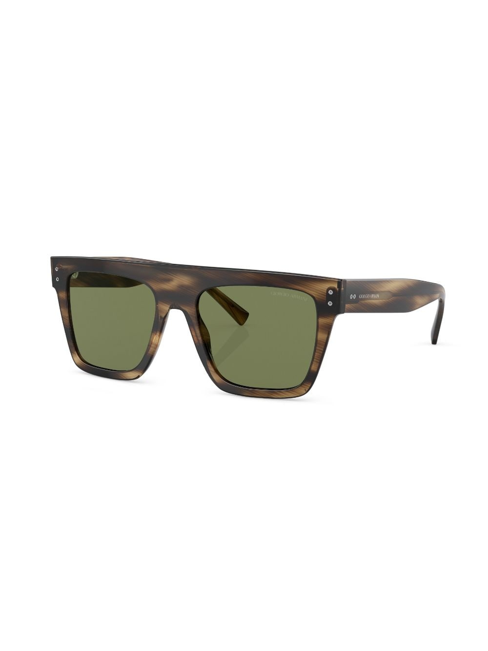 tortoiseshell-effect square-frame sunglasses - 2