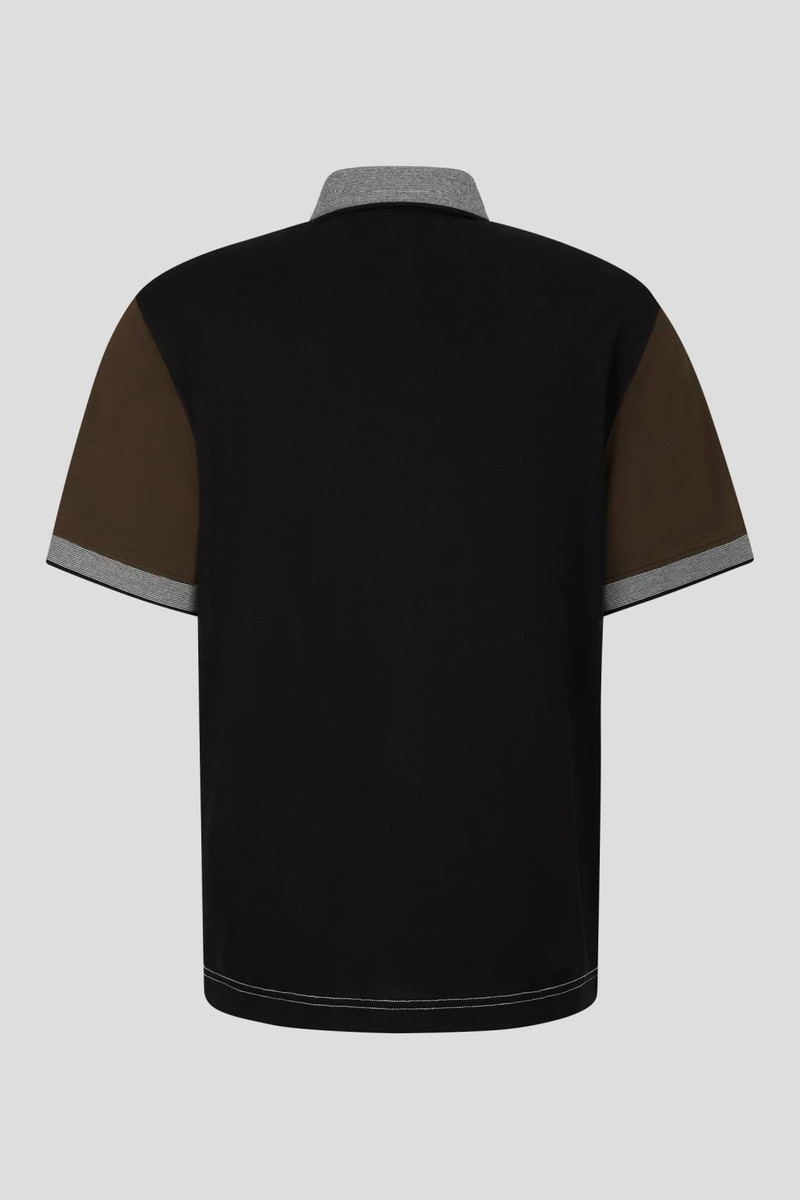 BOGNER WISCO POLO SHIRT IN BLACK/BROWN outlook