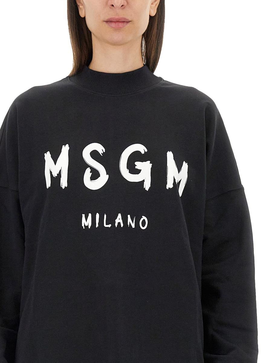 ワンピース MSGM FW24 BRUSHED LOGO DRESS (2000MDA511 20000099) MSGM FW24 BRUSHED LOGO DRESS (2000MDA511 20000099) (MSGM