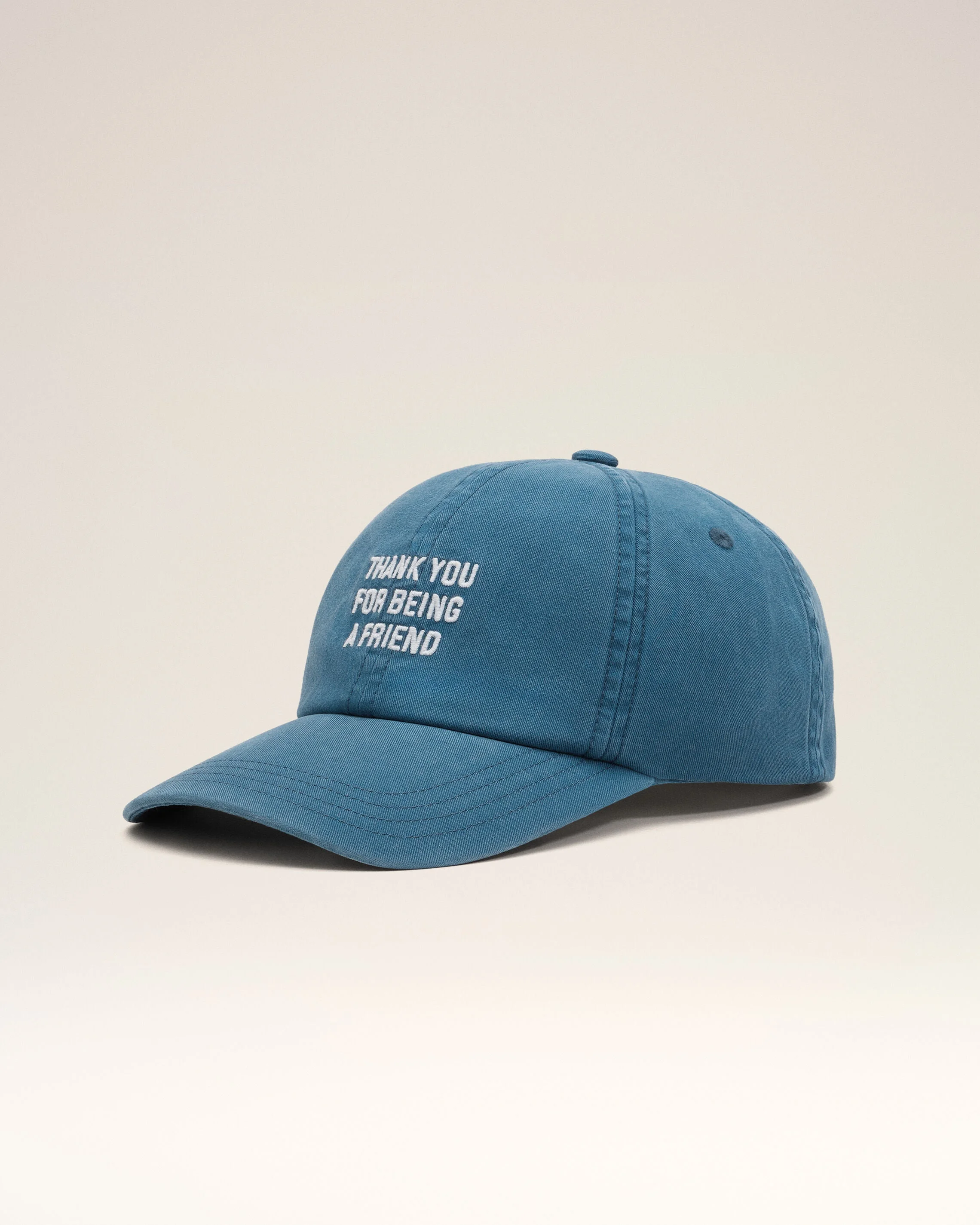 BLUE COTTON "THANK YOU FOR BEING A FRIEND" CAP - 1