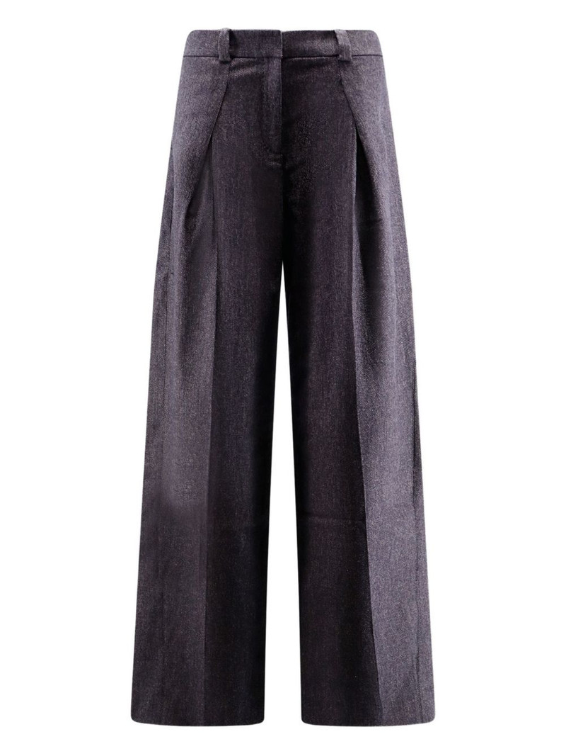 pleat-detail trousers 1