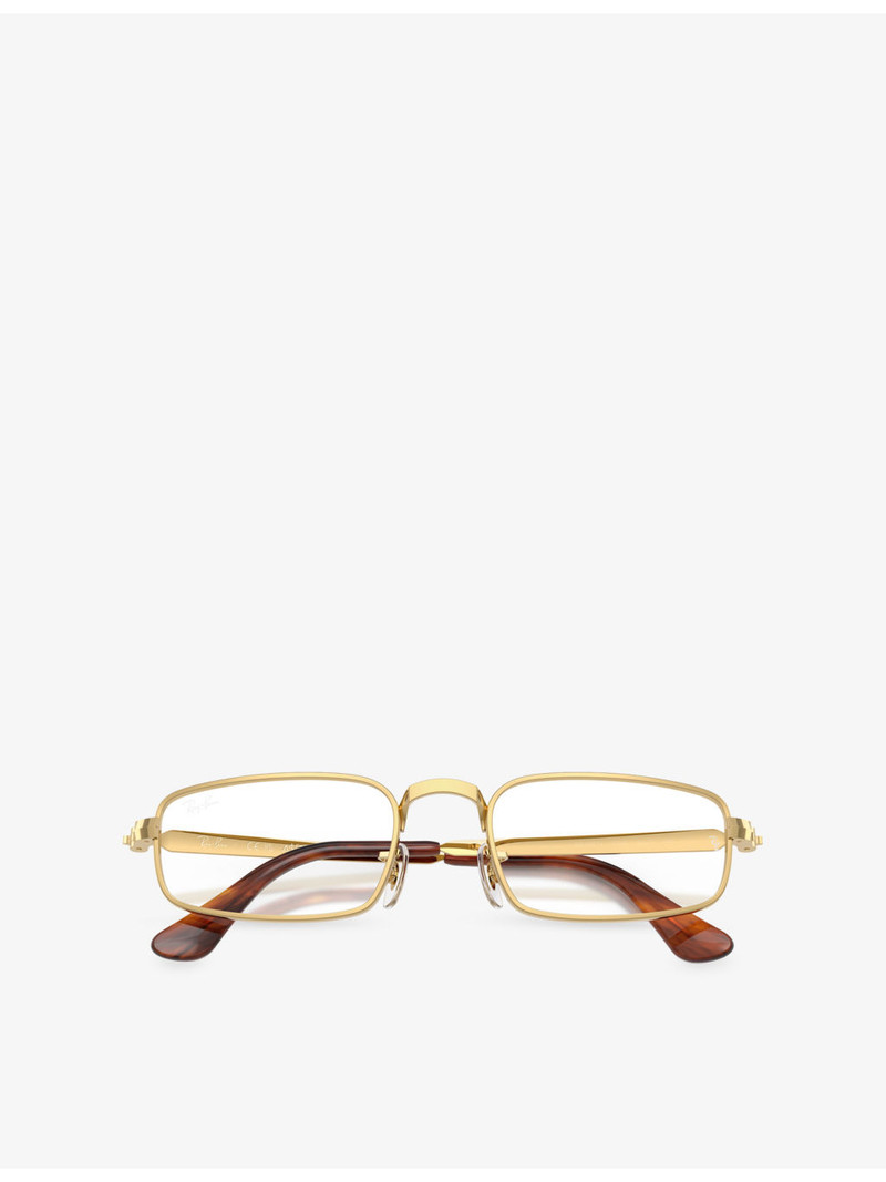 RB3927V Rectangle-Frame Metal Optical Glasses 3