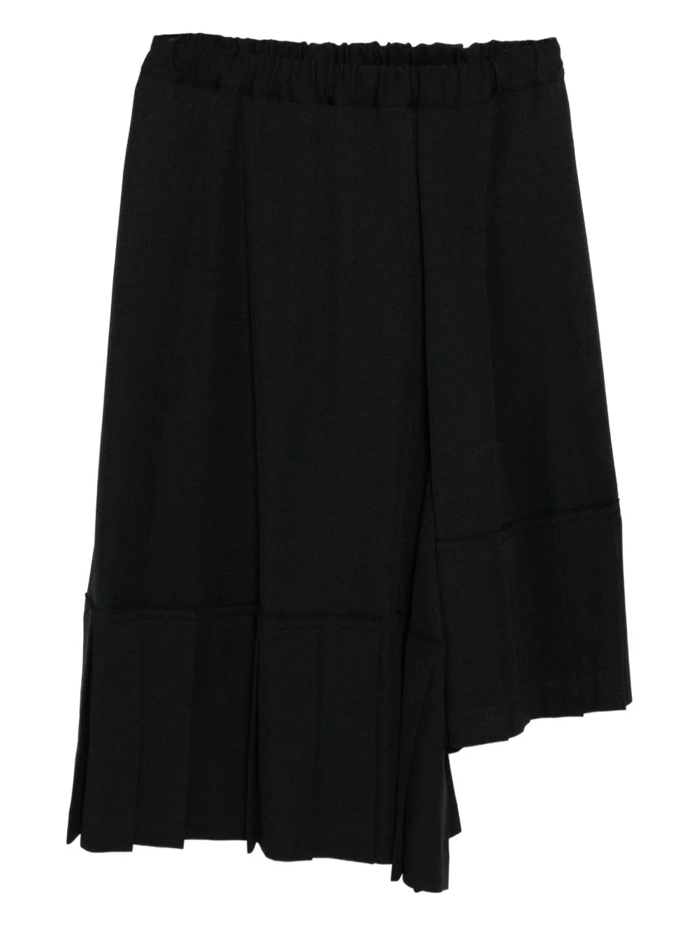 asymmetric pleated skirt - 1