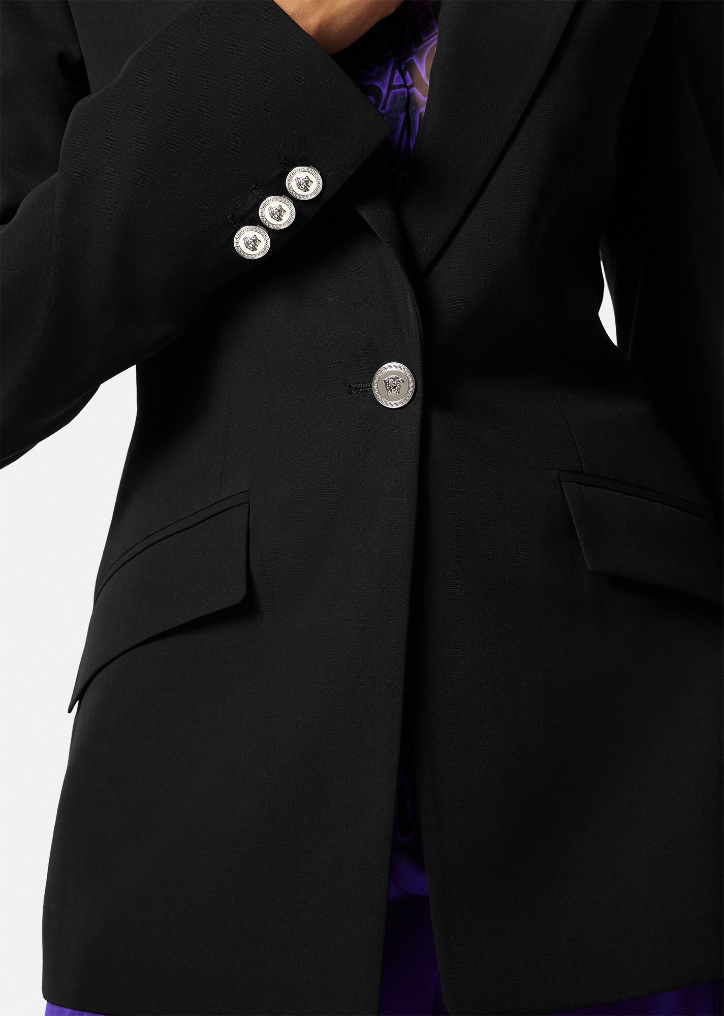 Wool Single-Breasted Blazer - 5