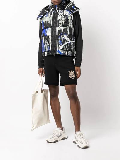 AMIRI splatter-print down gilet outlook