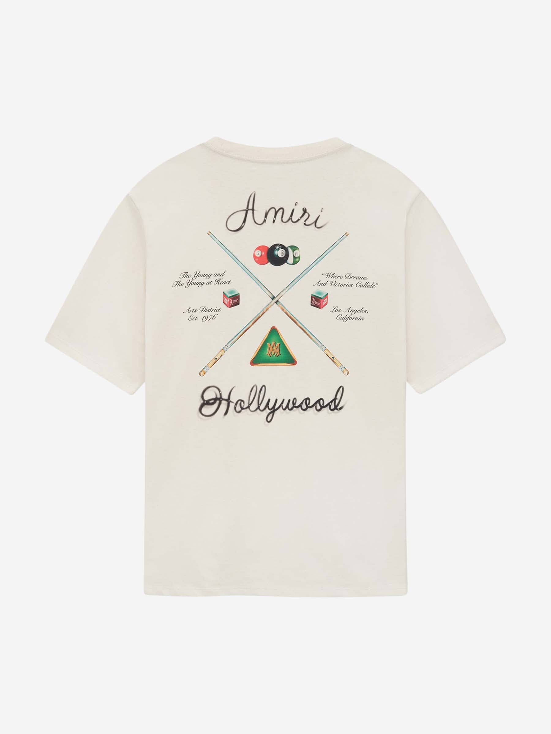 【関税込み】AMIRI ベージュ Pool Cue Tシャツ AMIRI POOL CUE T-SHIRT | santaeulalia | REVERSIBLE
