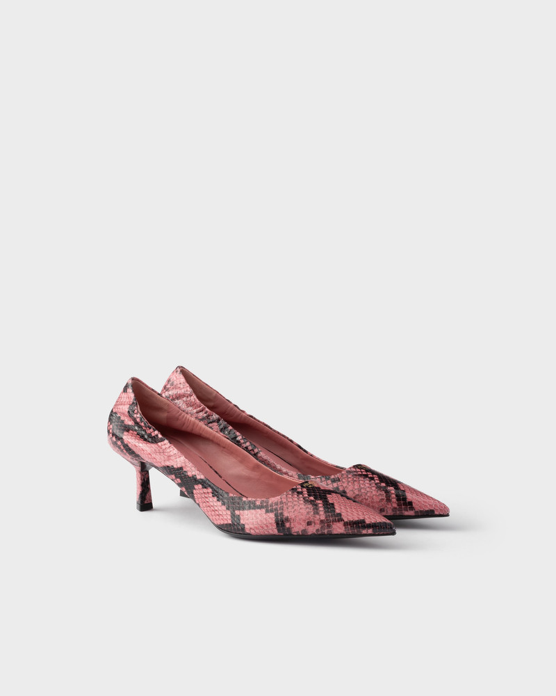 Printed Ayers leather pumps 1