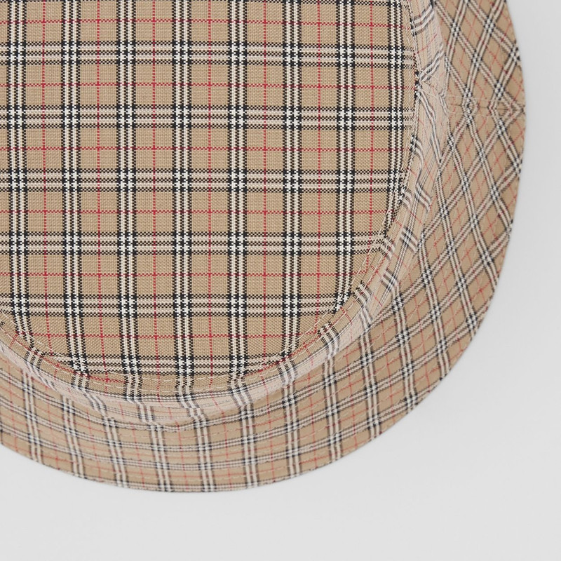 Burberry Check Technical Cotton Bucket Hat outlook