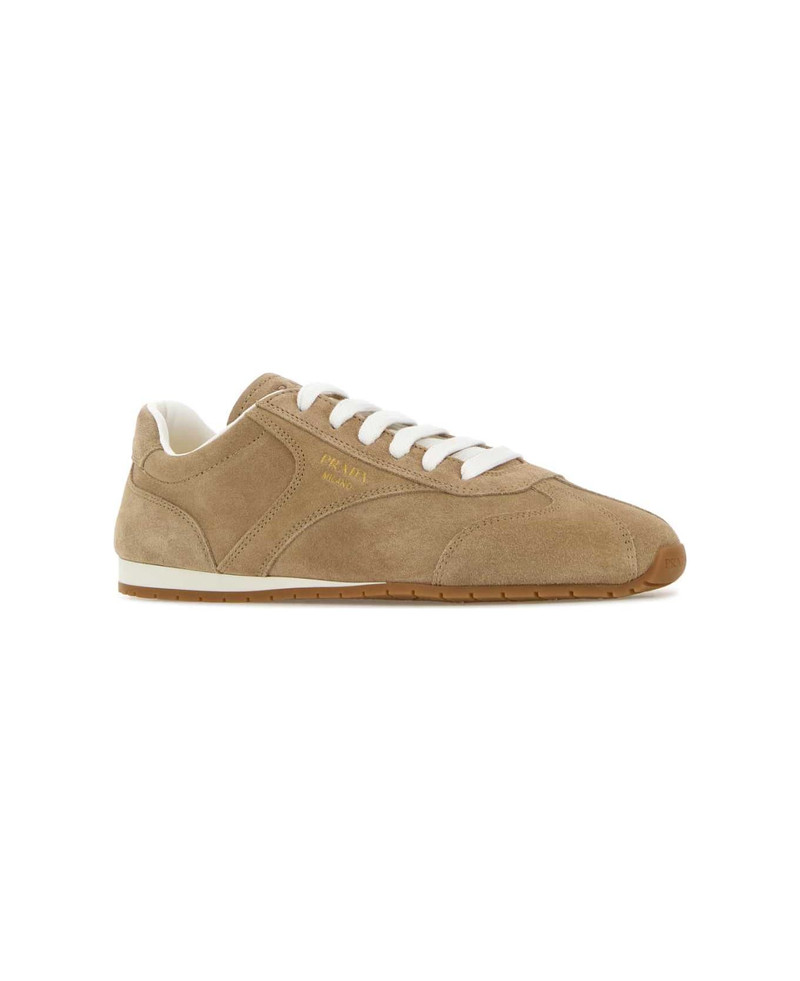 Prada Beige Suede Sneakers outlook