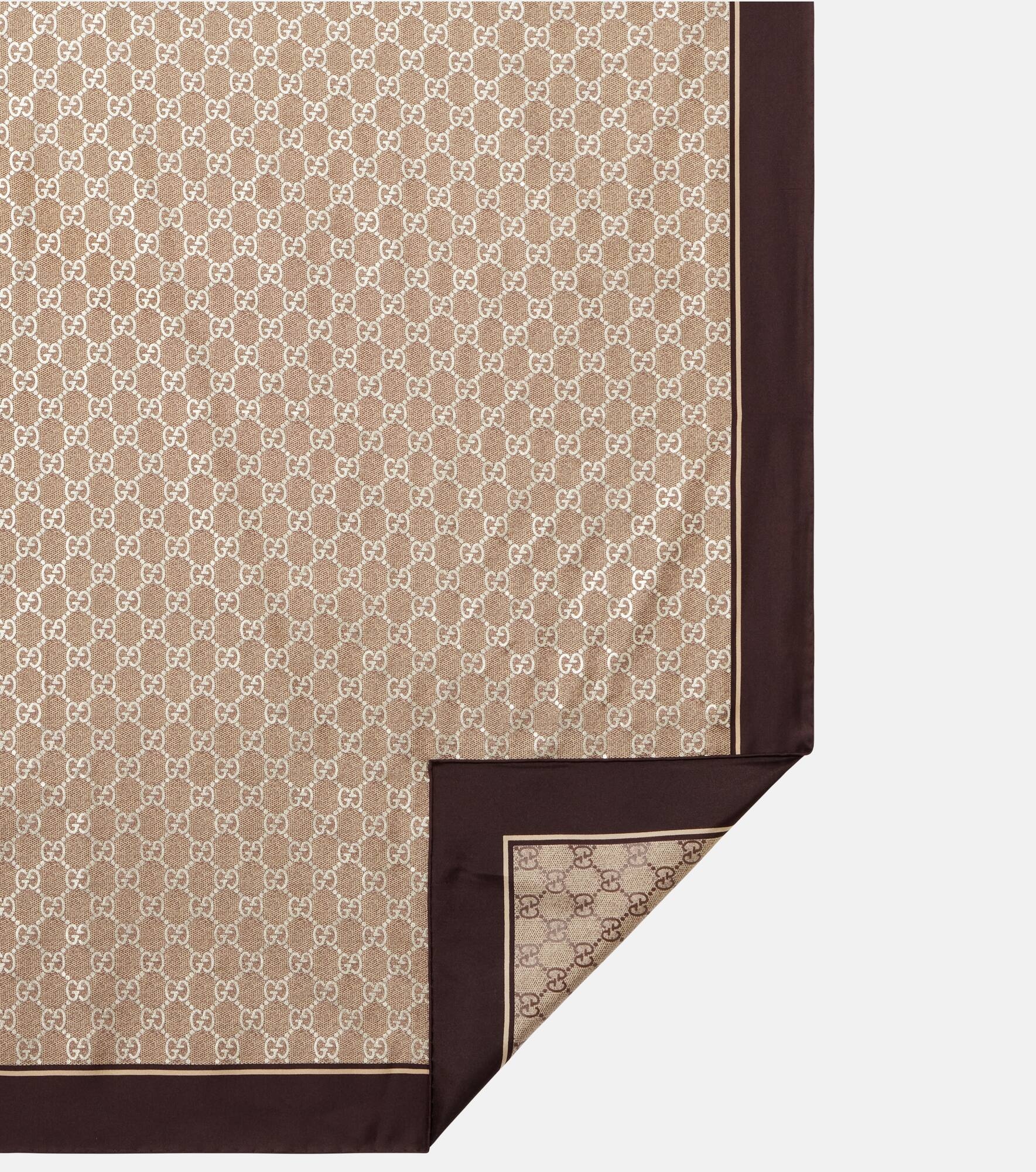 GG silk twill scarf - 5