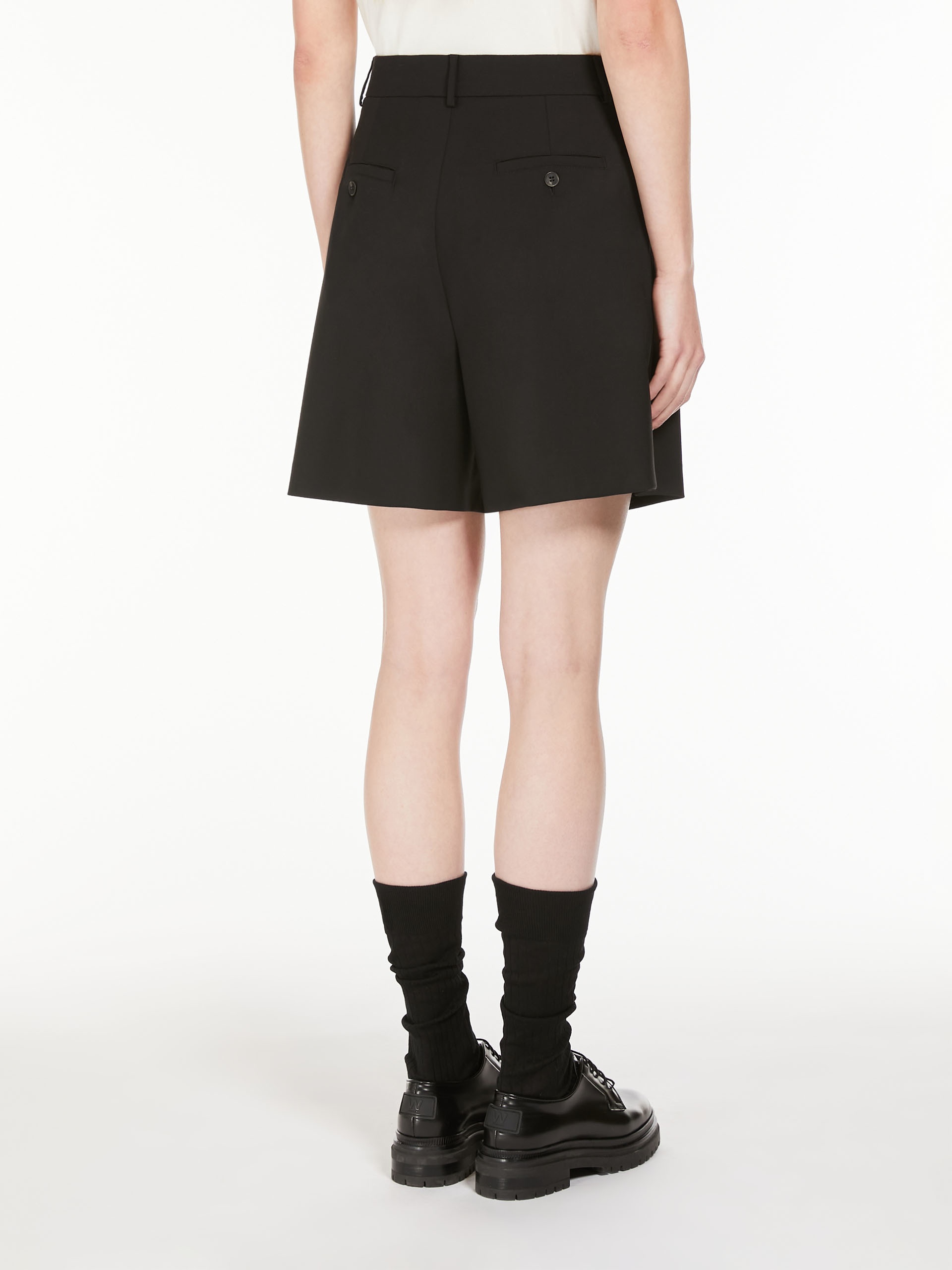 NABULUS Woollen cloth Bermuda shorts - 4