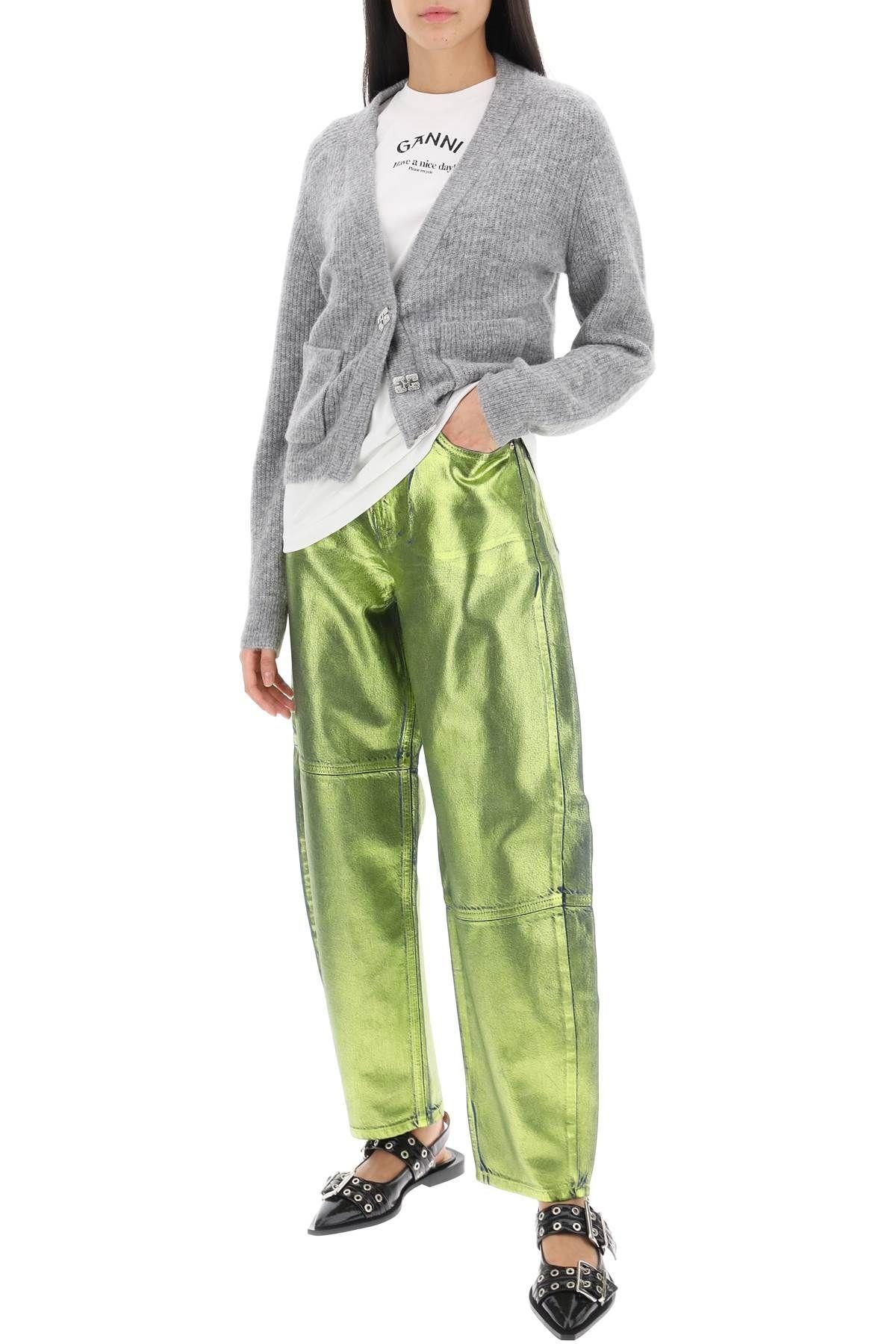 GANNI Green Stary Jeans
