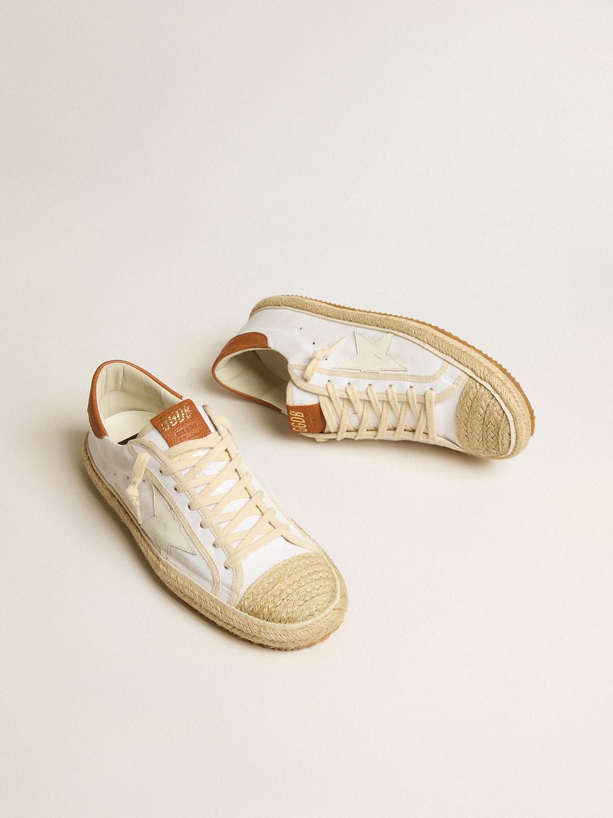 Golden Goose Men's Super-Star LTD in canvas with white