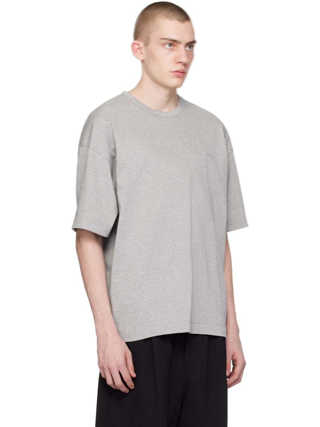 Gray Embroidered T-Shirt - 2