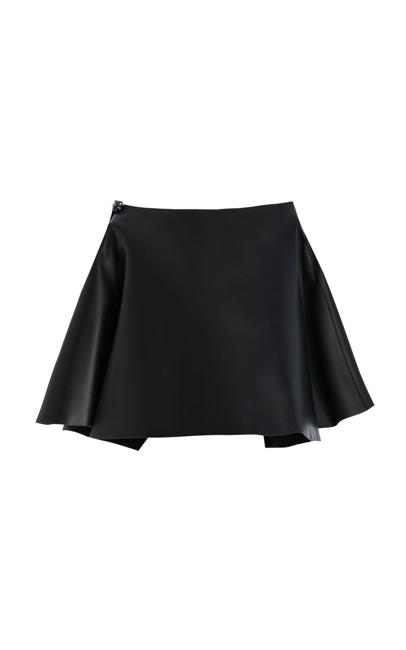 Leather Circle Skirt black 1