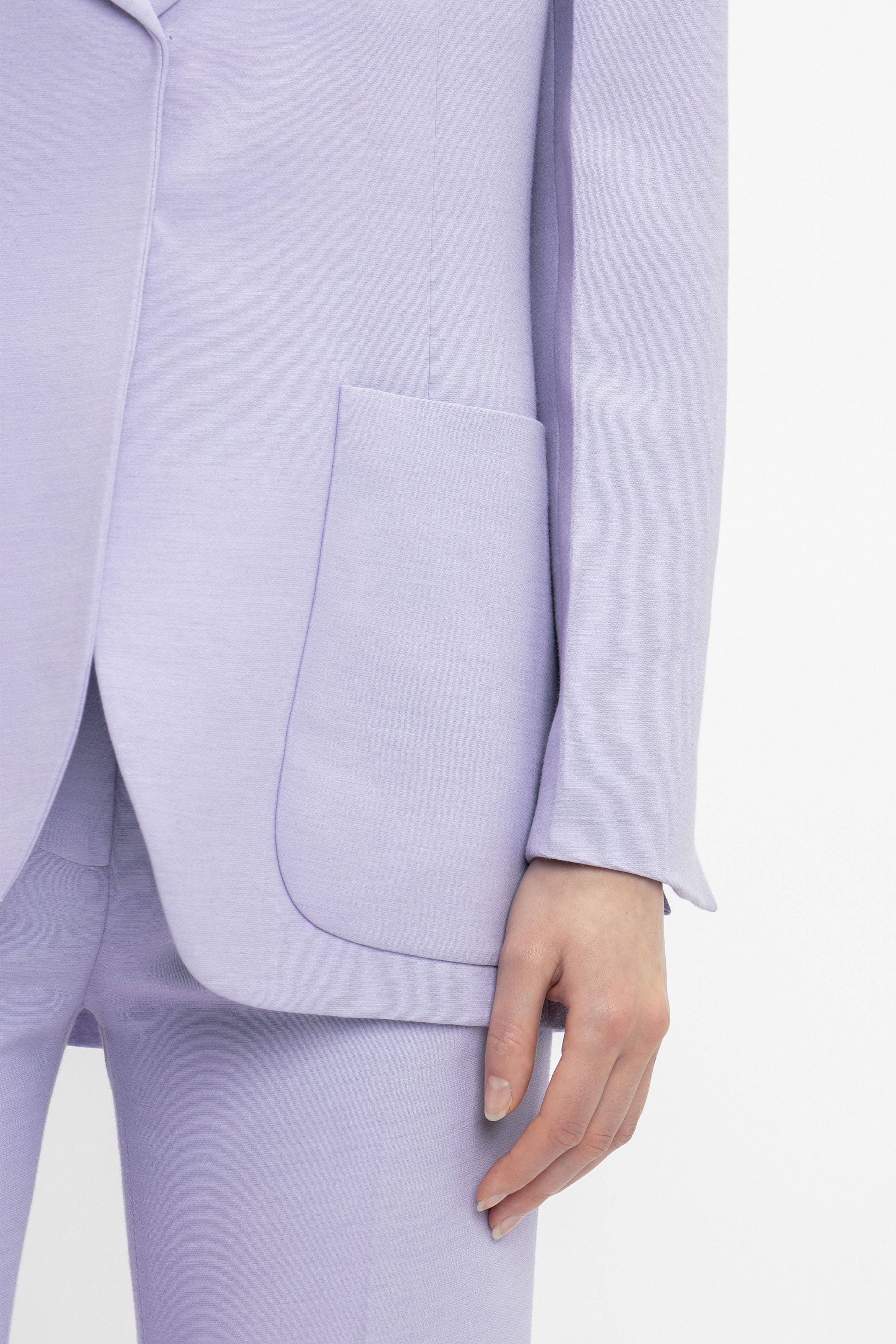 Patch Pocket Jacket In Lavender - 10