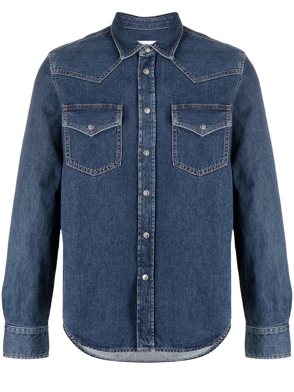 button-up denim shirt - 1