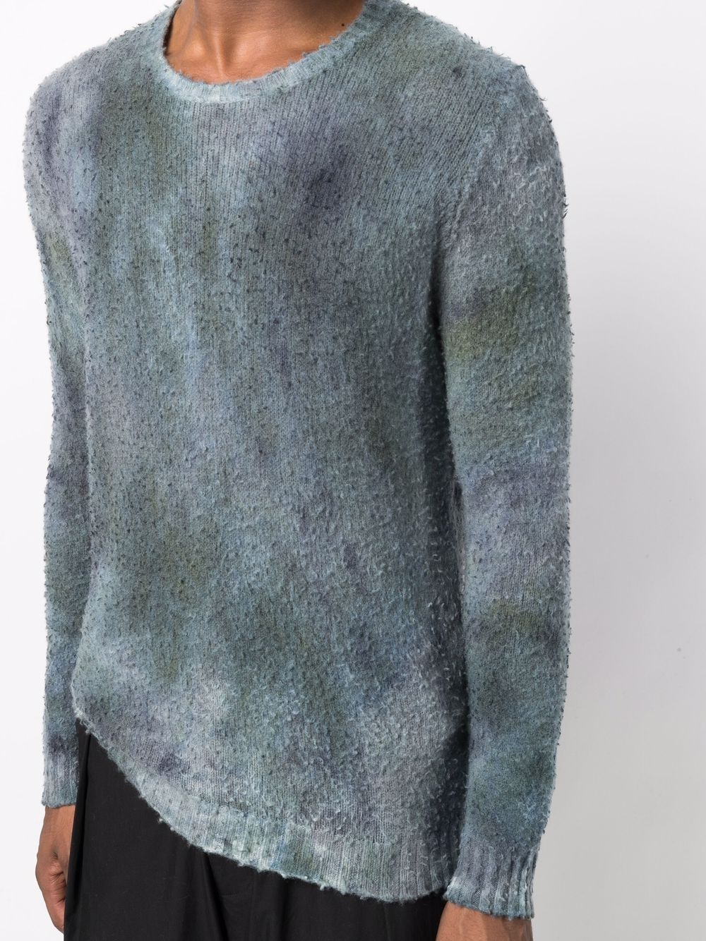 oil-slick tie-dye crewneck sweater - 5