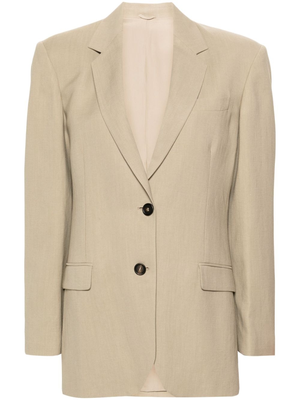 notch-lapels single-breasted blazer - 1