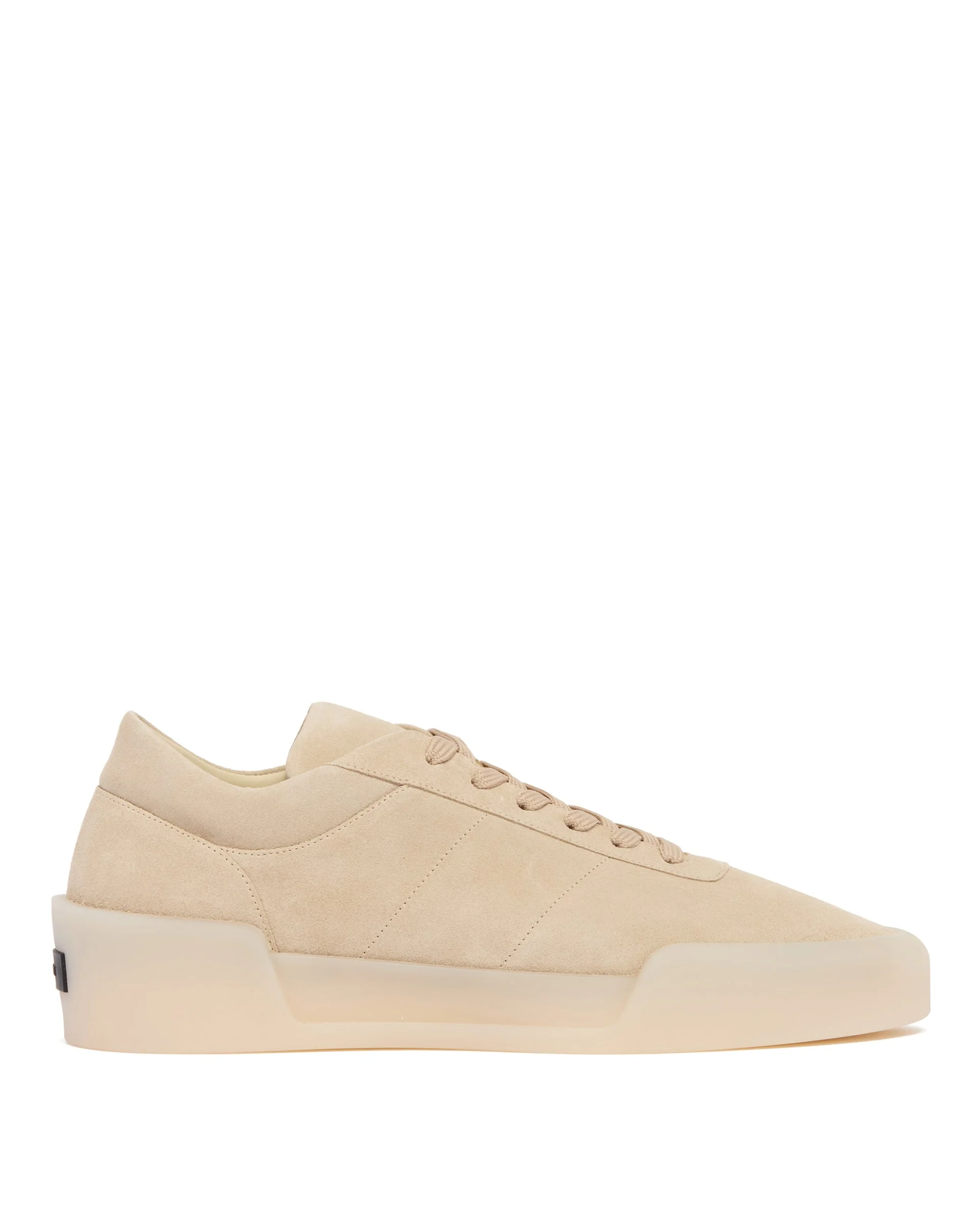 Beige Suede Aerobic Sneakers - 1