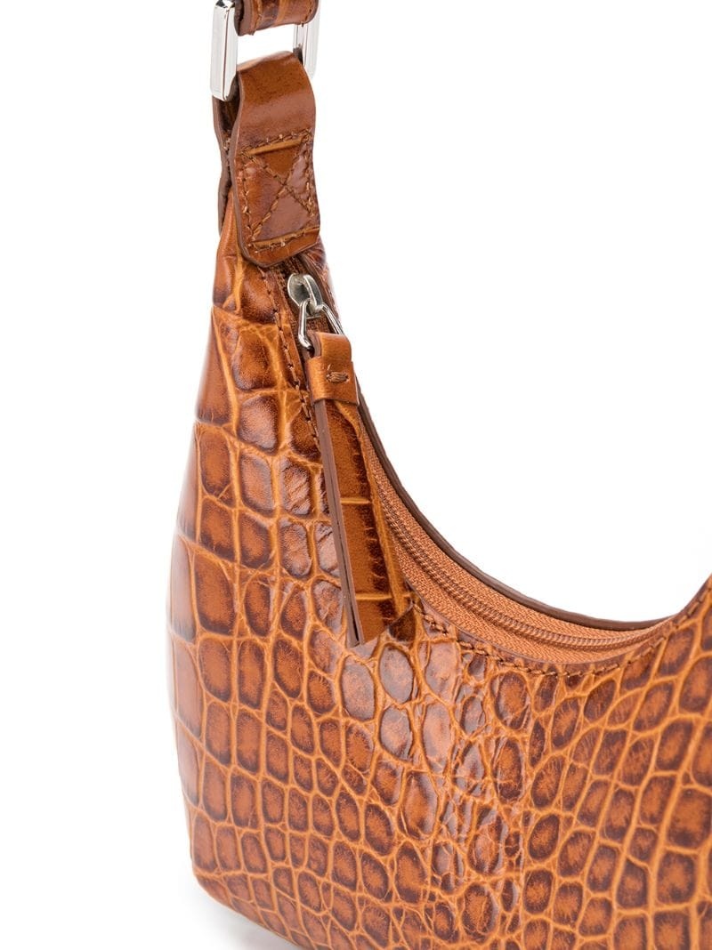 crocodile-effect shoulder bag - 4