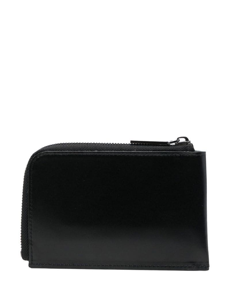 logo-print leather wallet - 2