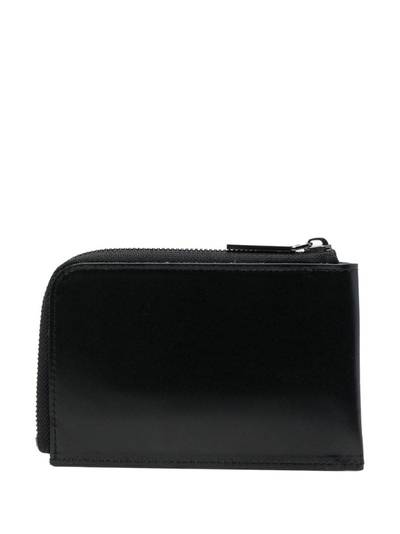 Yohji Yamamoto logo-print leather wallet outlook