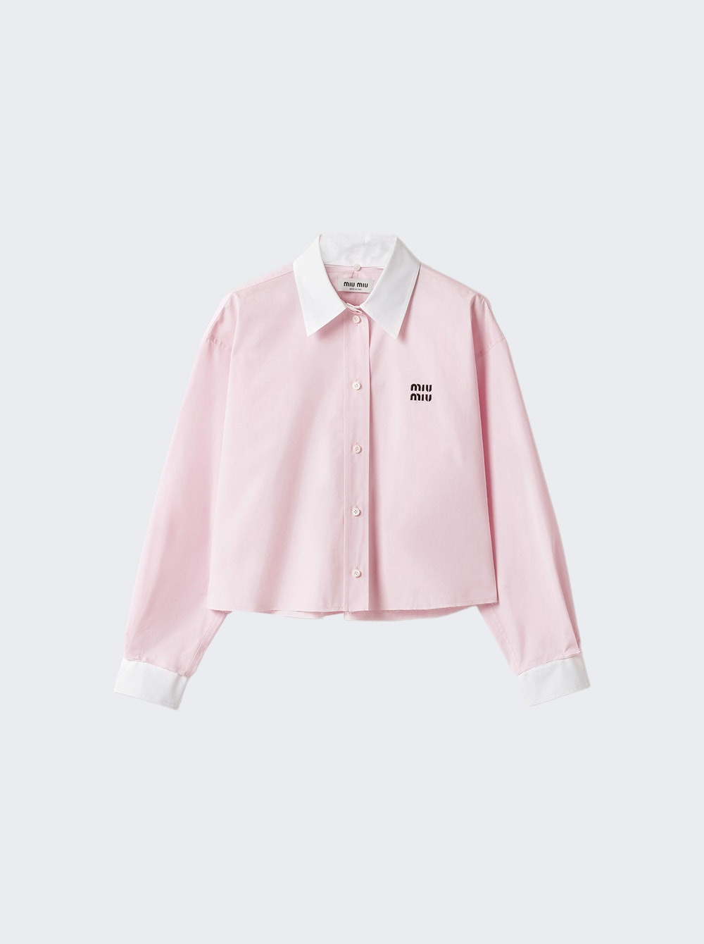 Popeline Shirt Rosa - 1