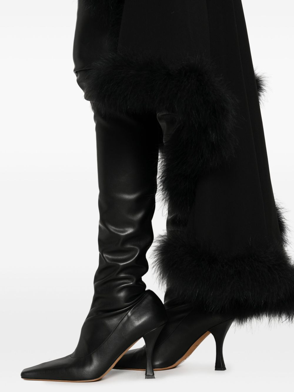 trimmed asymmetric skirt - 5